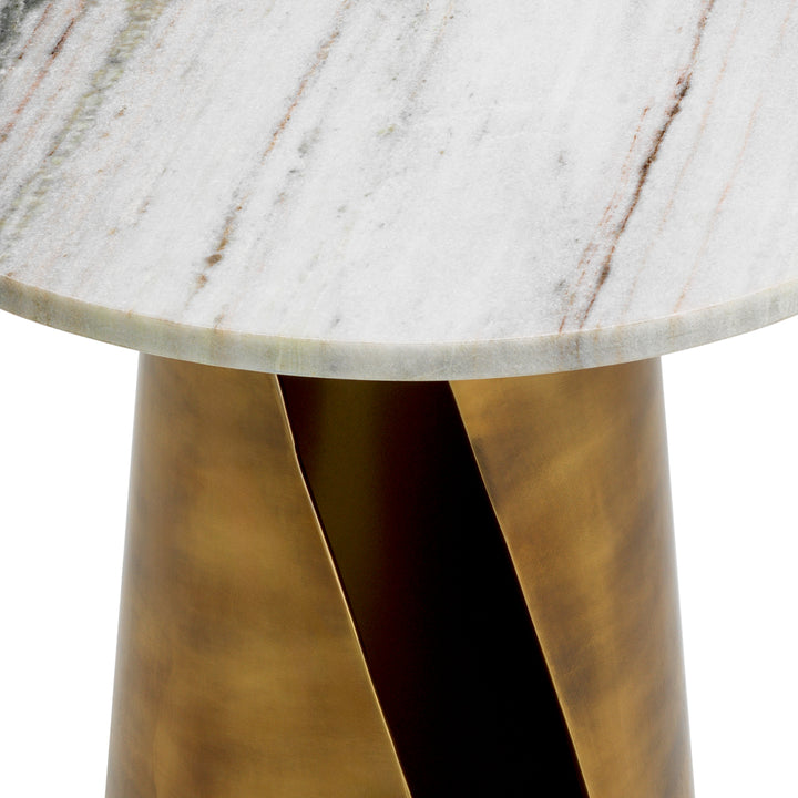 Eichholtz Side Table Nuova vintage brass finish