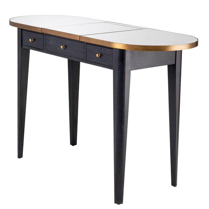 Dressing Table Toulouse - Charcoal Grey Oak Veneer