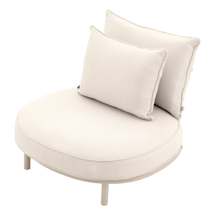Chair Laguno Outdoor - Sand Finish Lewis Off-White/Grey