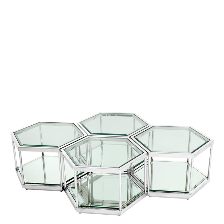 Sax Coffee Table - Set of 4 - Silver
