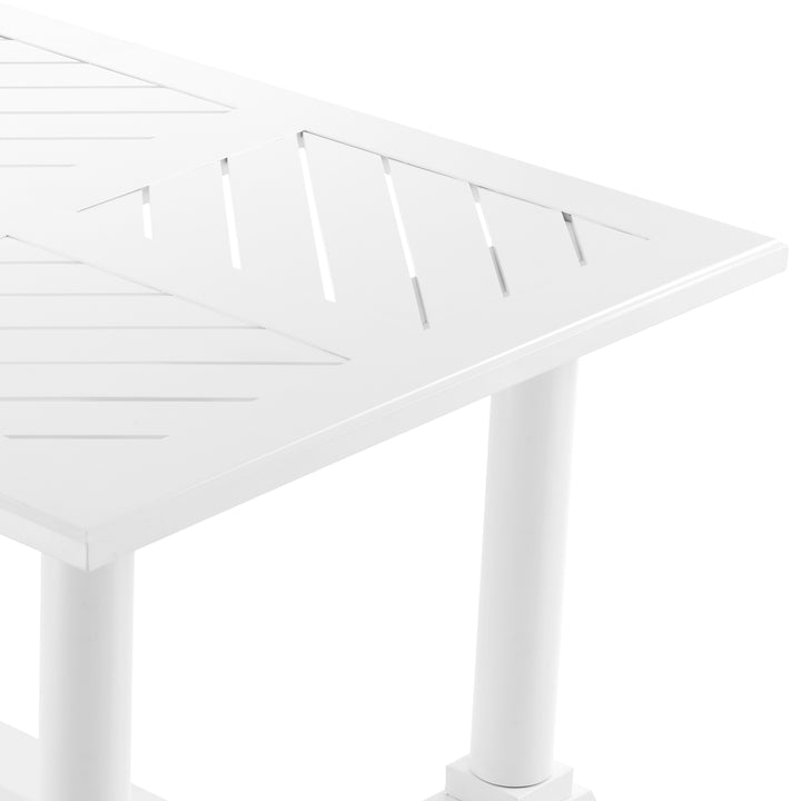 Bell Rive Outdoor Dining Table - White