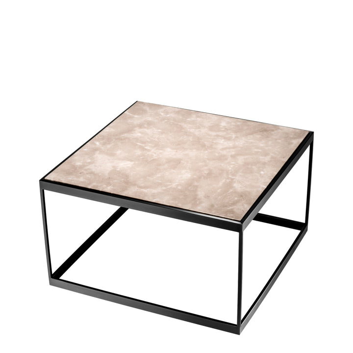La Quinta Side Table - Bronze & Beige