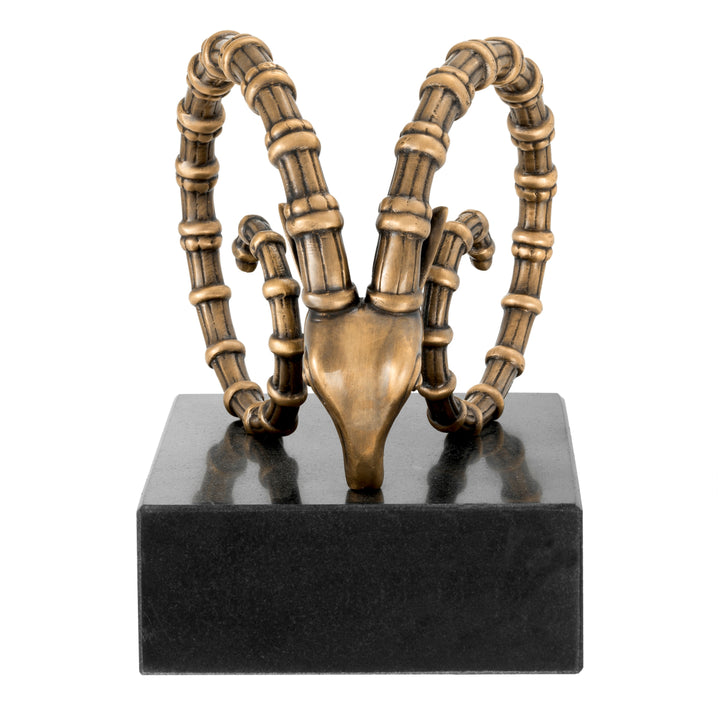 Ibex Bookends - Vintage Brass