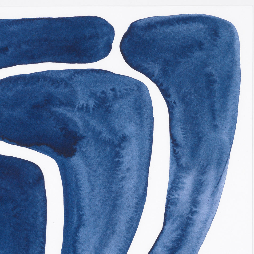 Eichholtz Print Blue Stylized Leaf - Set Of 2