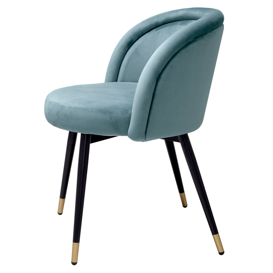 Dining Chair Chloé - Savona Blue Velvet Set of 2