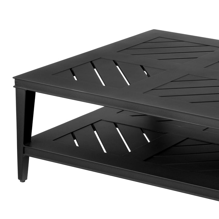 Bell Rive Rectangular Outdoor Coffee Table - Black