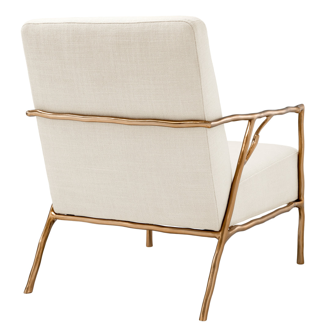 Antico Occasional Chair - Beige & Gold