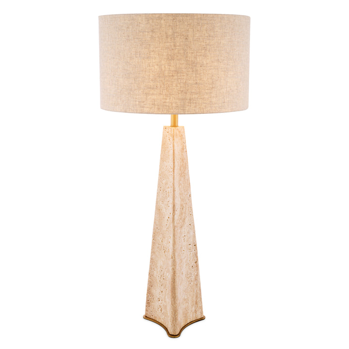 Eichholtz Table Lamp Benson - Travertine Including Shade UL