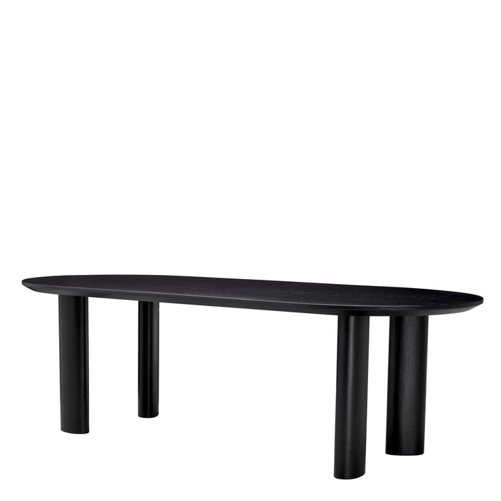 Eichholtz Dining Table Mogador Small Black Veneer
