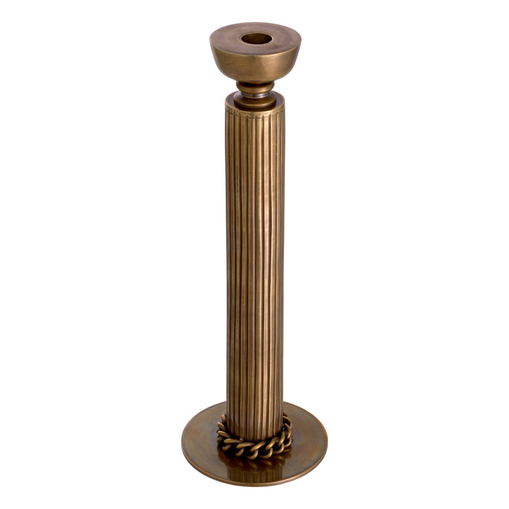 Candle Holder Le Dome - Vintage Brass Finish