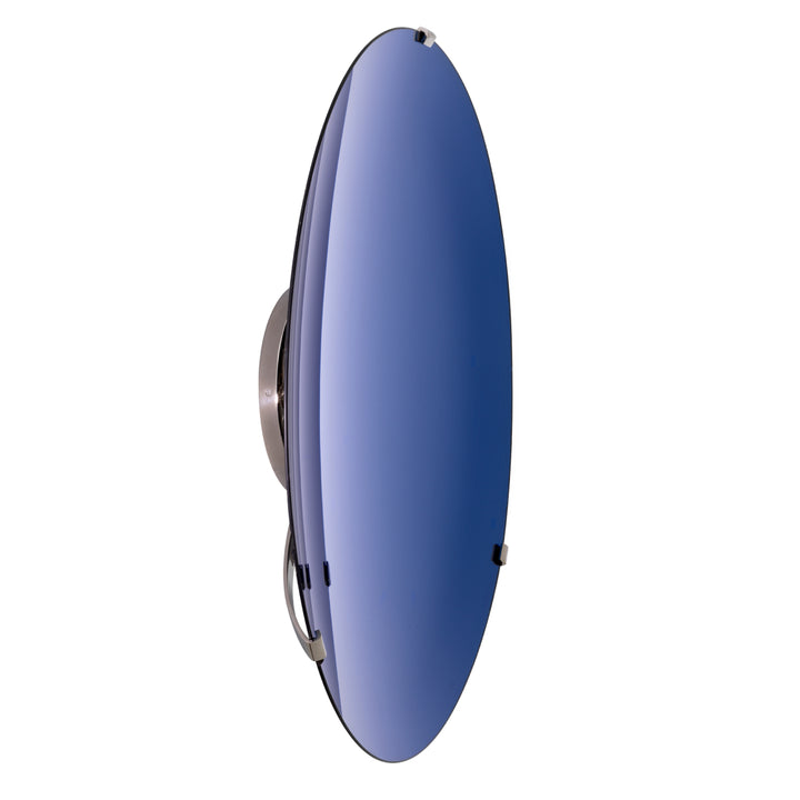 Laguna Wall Décor - Concave Mirror Glass & Solid Blue