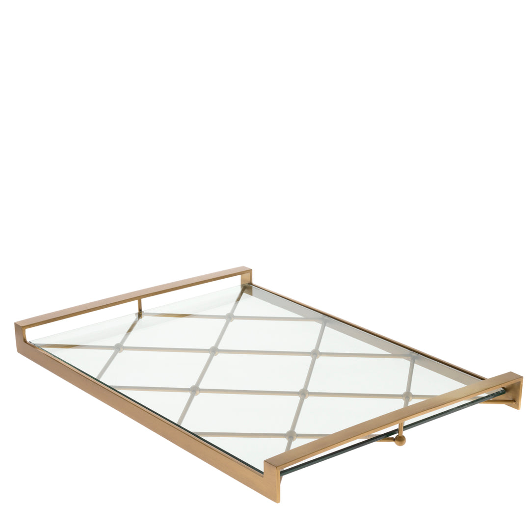Goa Serving Tray - Brushed Brass