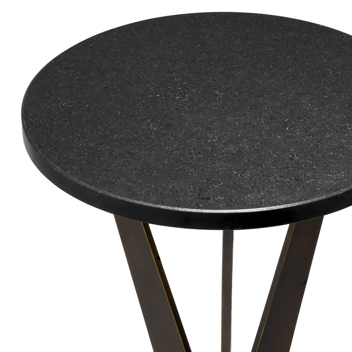 Side Table Malone - Bronze Finish Granite Top