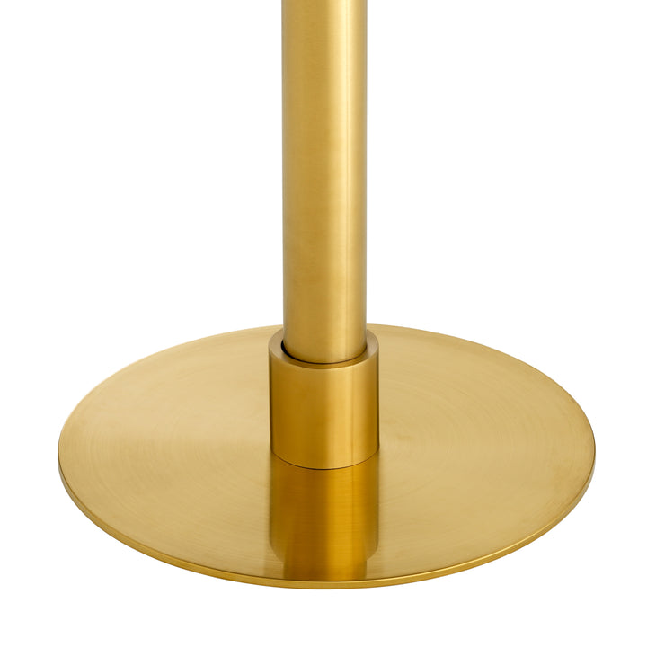 Eichholtz Dining Table Terzo Square - Brushed Brass Finish