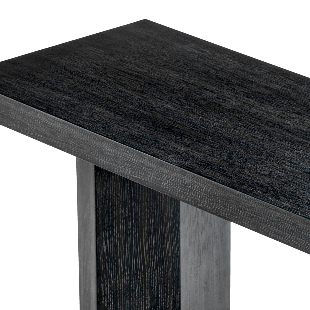Eichholtz Console Table Tiburon charcoal grey oak veneer