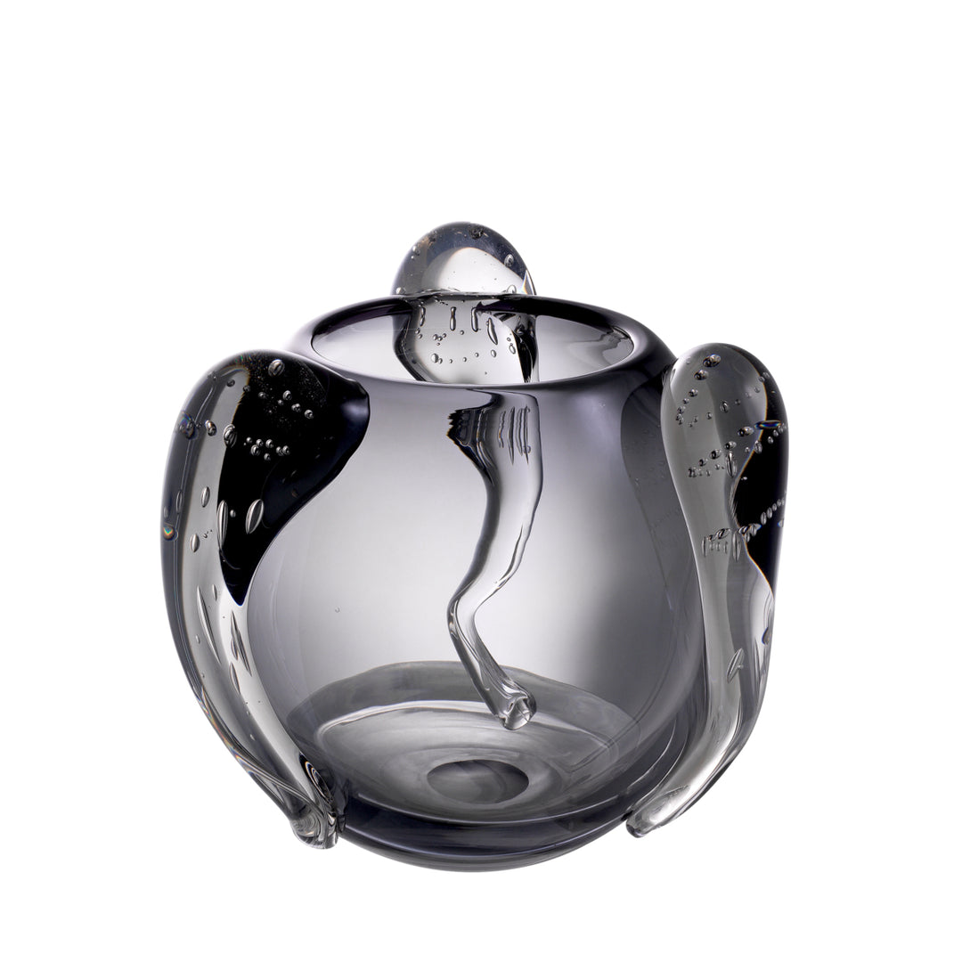 Eichholtz Sianluca Vase Small - Gray & Clear