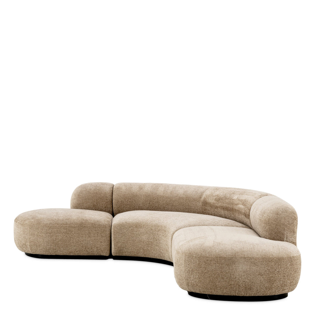 Eichholtz Upholstered Curved Sofa Bjorn - Available in 2 Colors and Sizes