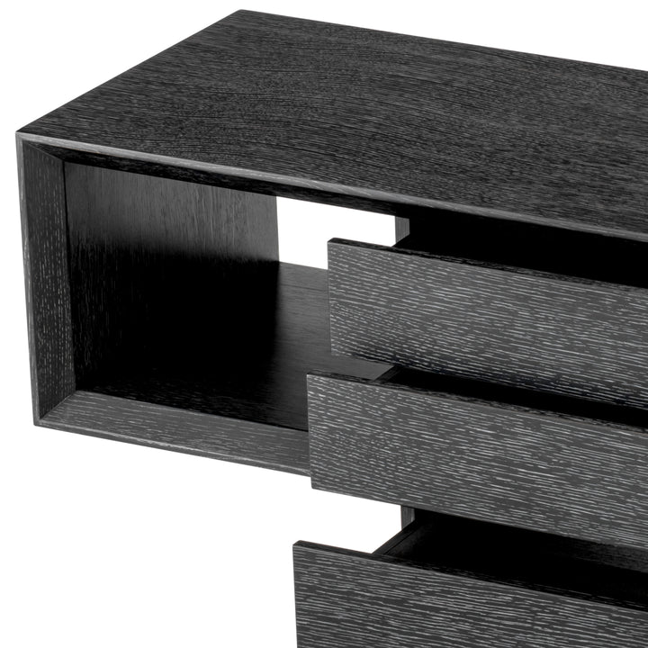Eichholtz Console Table Mantua charcoal grey oak veneer