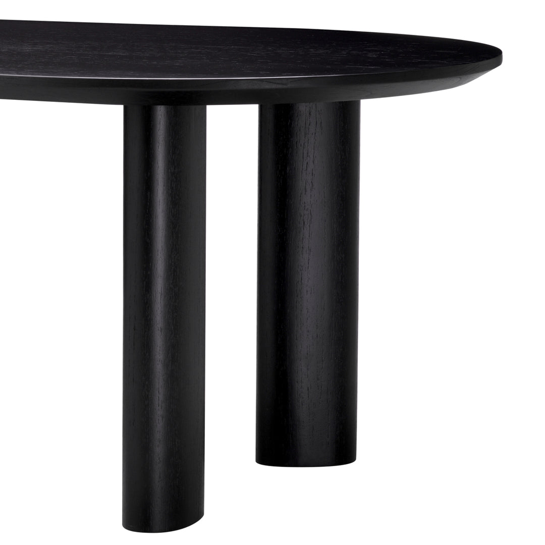 Eichholtz Dining Table Mogador Small Black Veneer