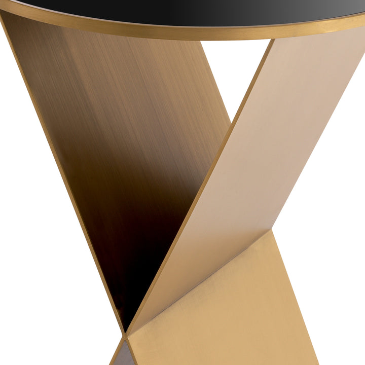 Fitch Large Side Table - Black & Gold