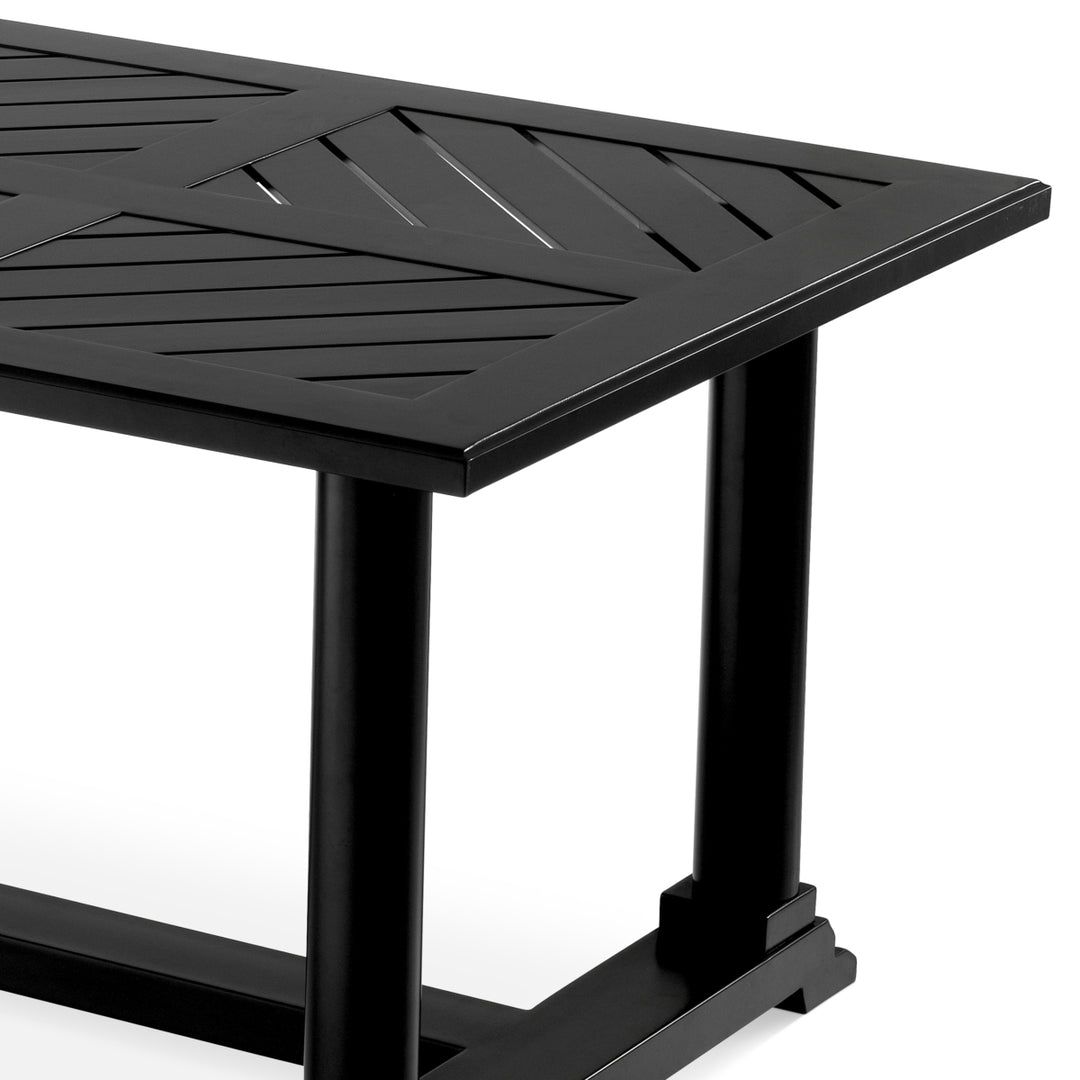 Bell Rive Outdoor Dining Table - Black