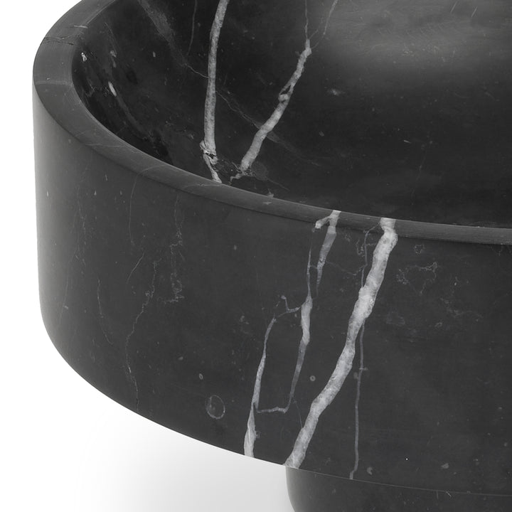 Eichholtz Santiago Decorative Bowl - Honed Black Marble