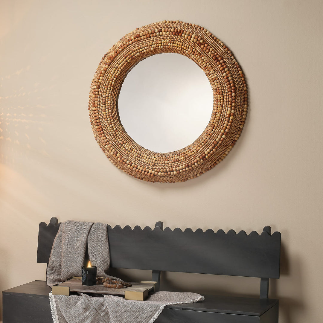 Strand Beaded Mirror  - Available in 2 Colors