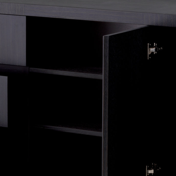 Dresser Crosby - Charcoal Grey Oak Veneer