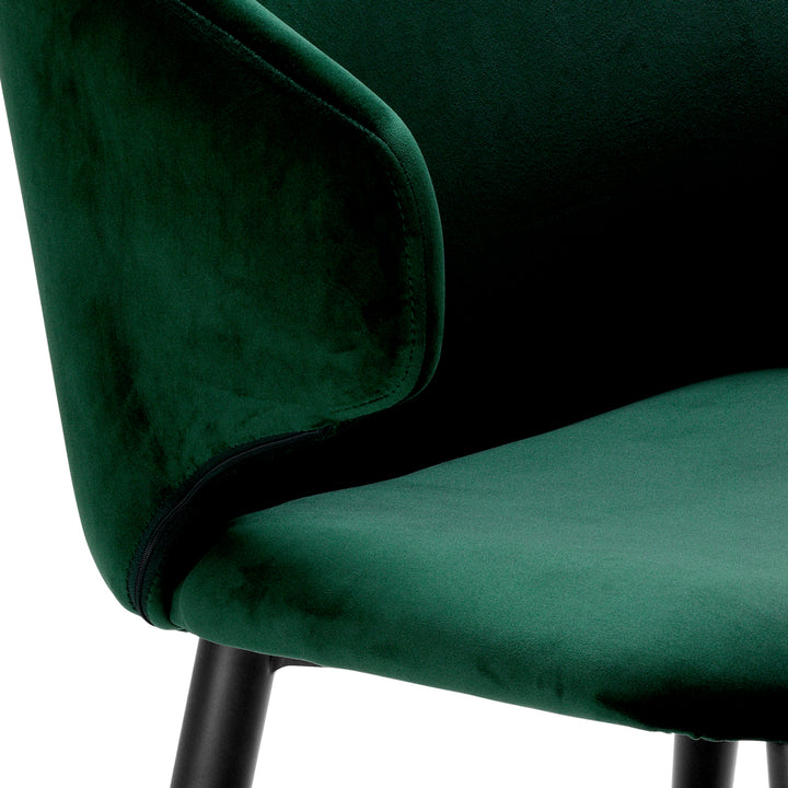 Volante Dining Chair with Wings - Green