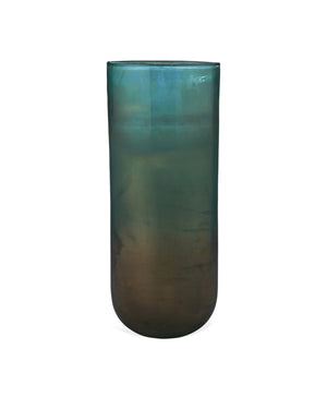 Jamie Young Large Vapor Vase in Metallic Aqua