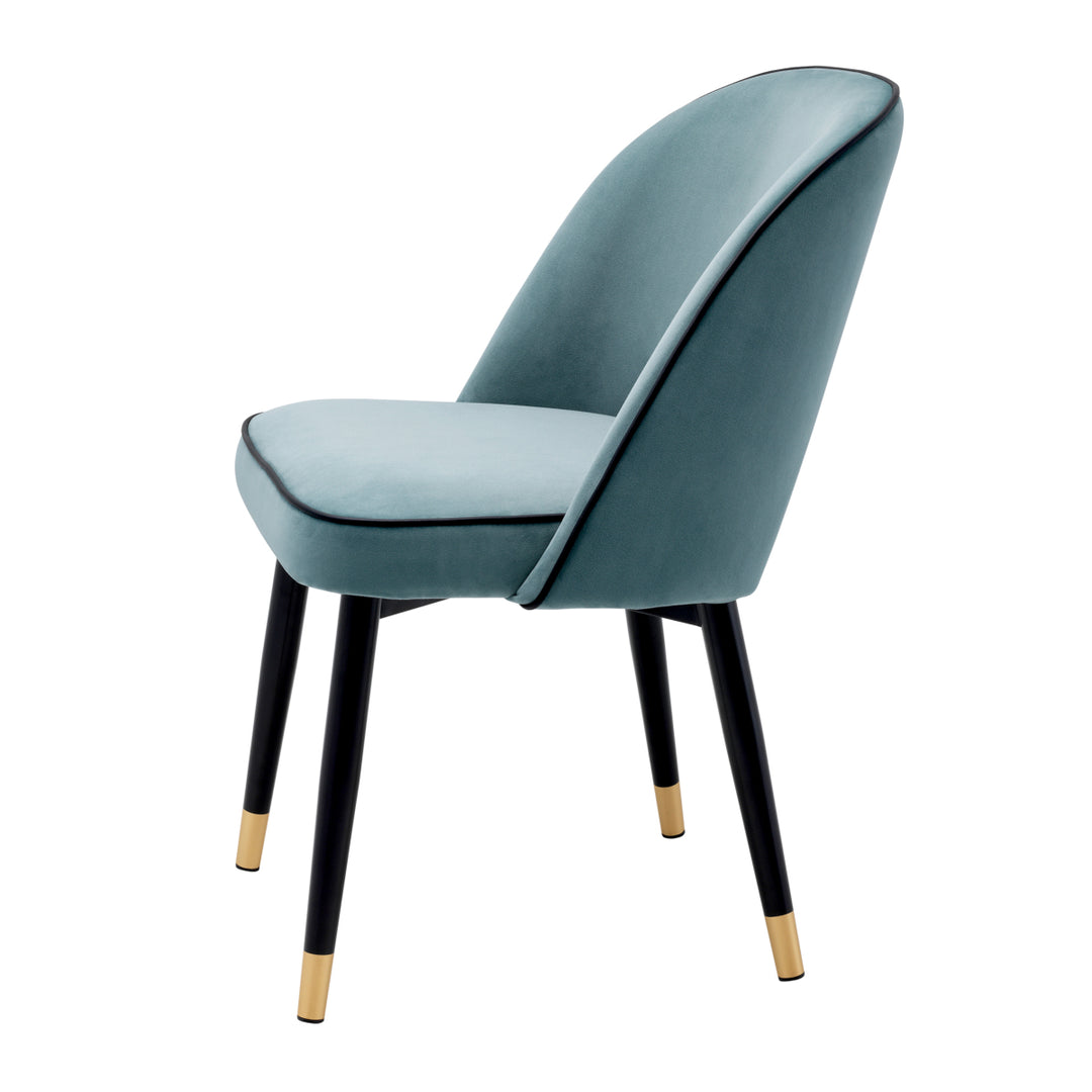 Dining Chair Cliff - Set Of 2 - Savona Blue Velvet