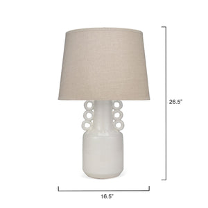 Jamie Young Circus Table Lamp in White Ceramic