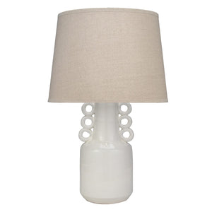 Jamie Young Circus Table Lamp in White Ceramic