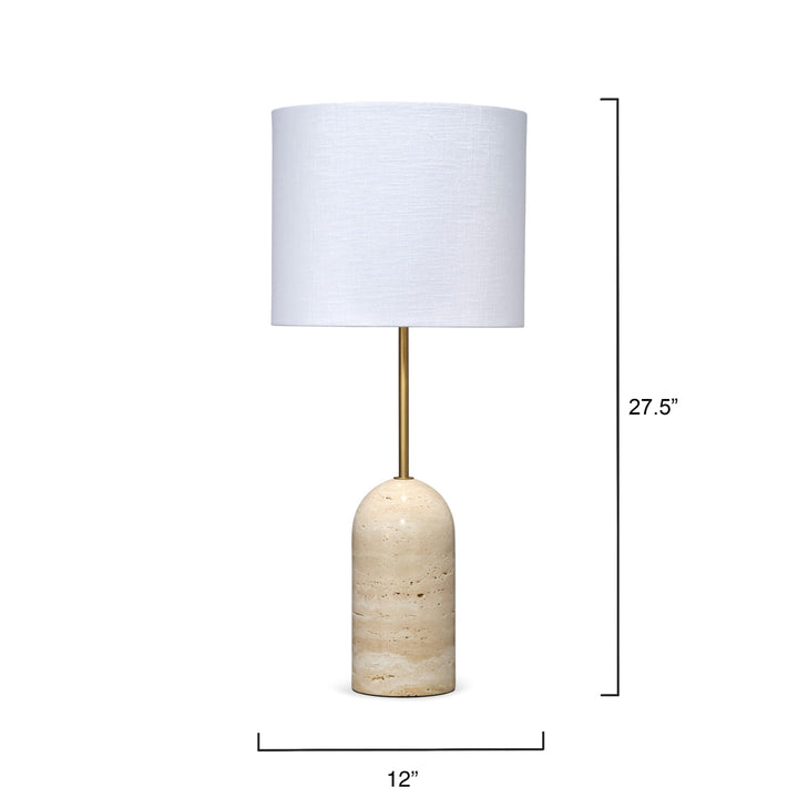 Holt Table Lamp in Travertine