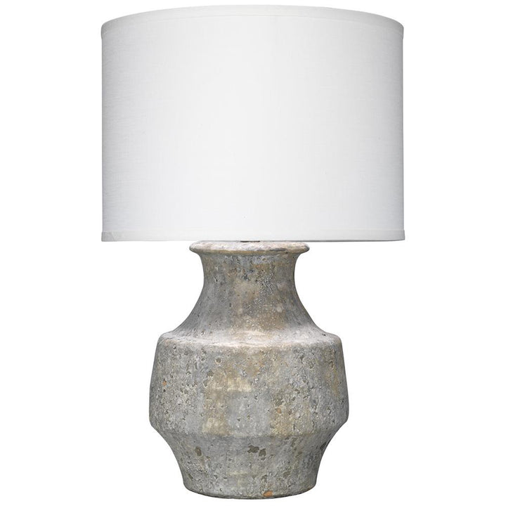 Masonry Table Lamp in Gray Ceramic
