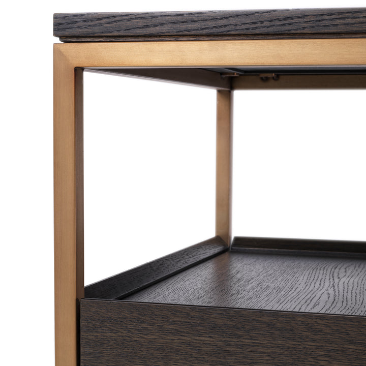 Eichholtz TV Cabinet Parker - Mocha Straight Oak Veneer - Available in 2 Sizes
