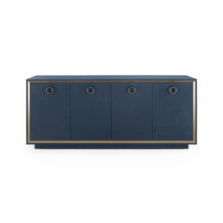 Nimes 4-Door Cabinet - Navy Blue