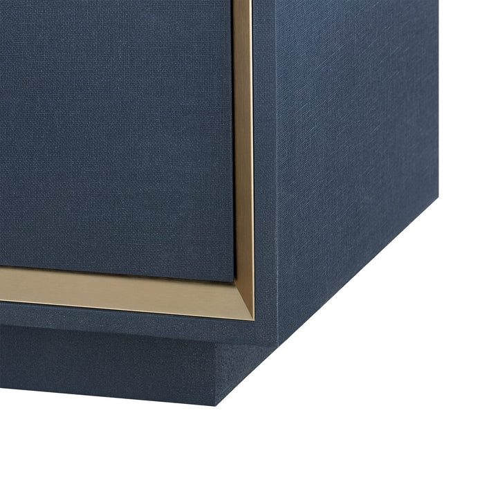 Nimes 4-Door Cabinet - Navy Blue