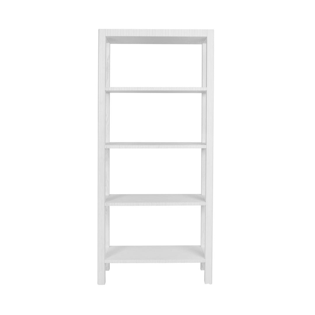 Fluted Etagere In White Washed Oak