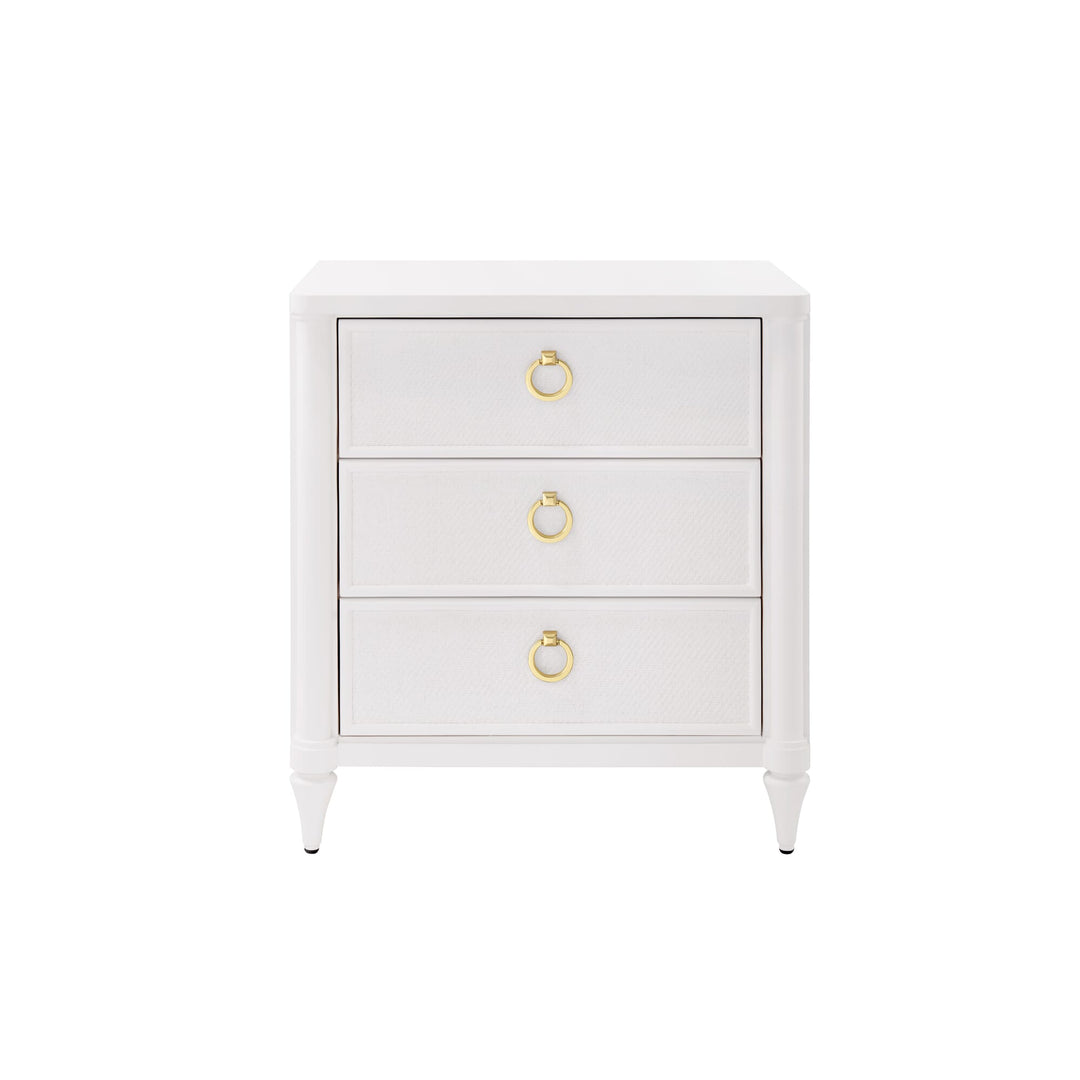 Royce 3-Drawer Side Table - White