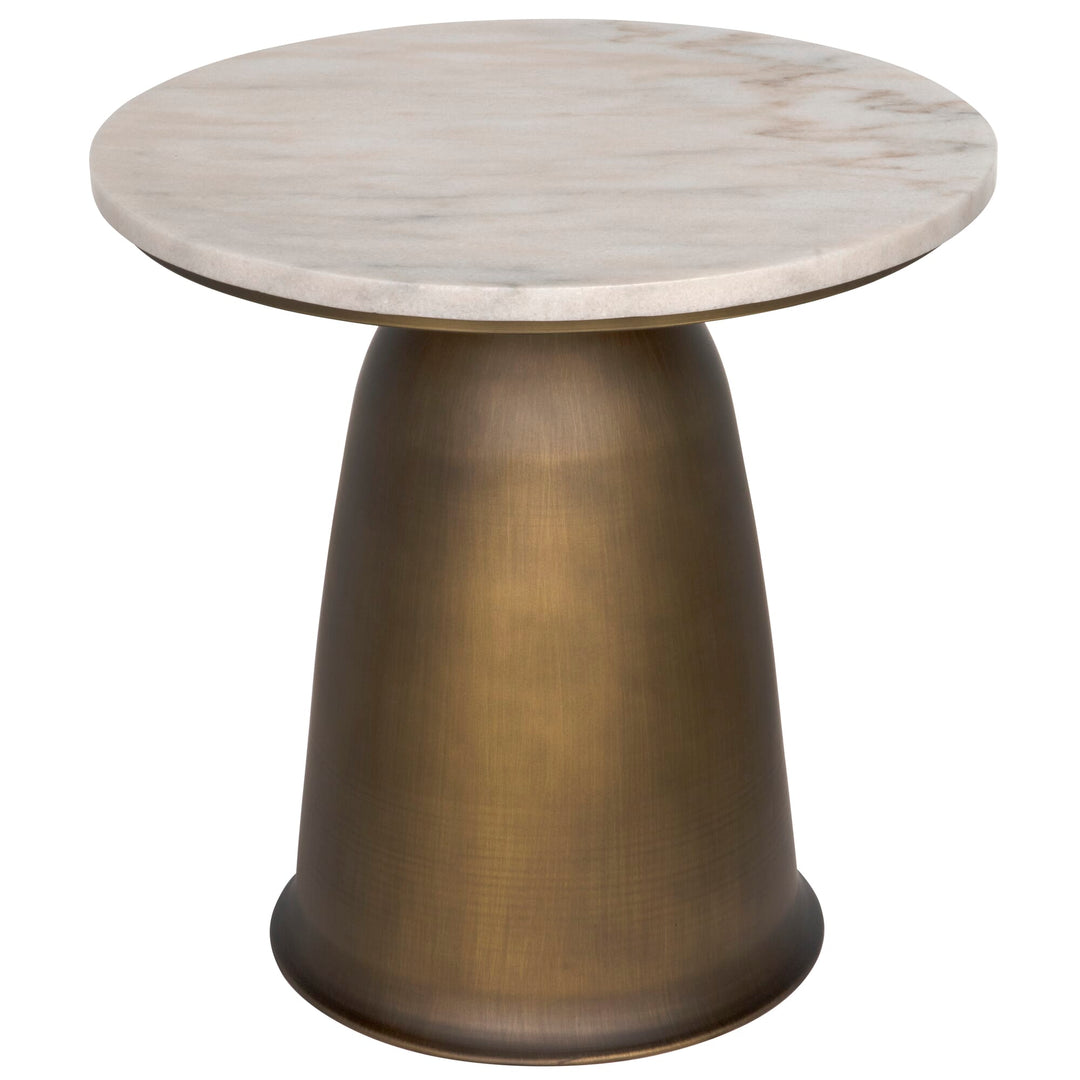 Aiden Side Table Aged Brass