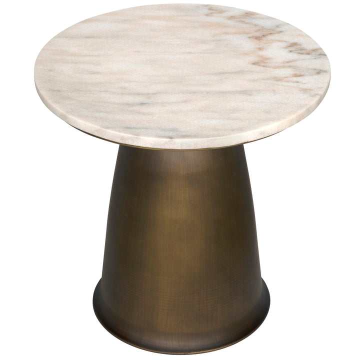 Aiden Side Table Aged Brass