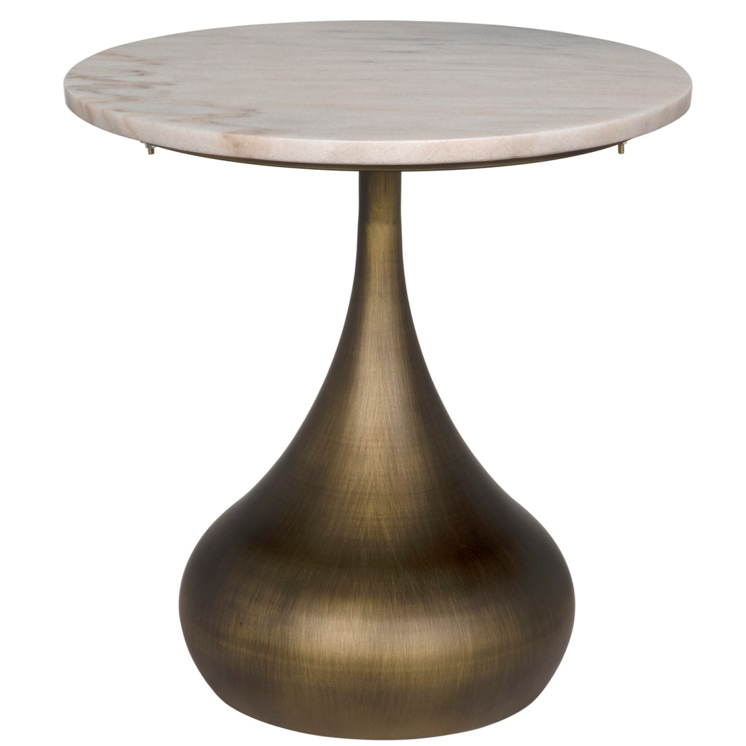 Mateo Side Table Aged Brass
