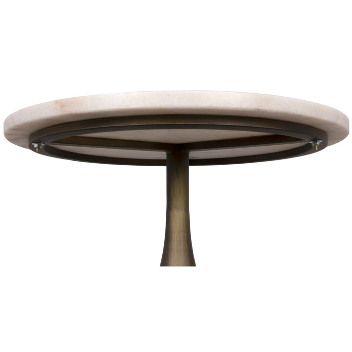 Mateo Side Table Aged Brass