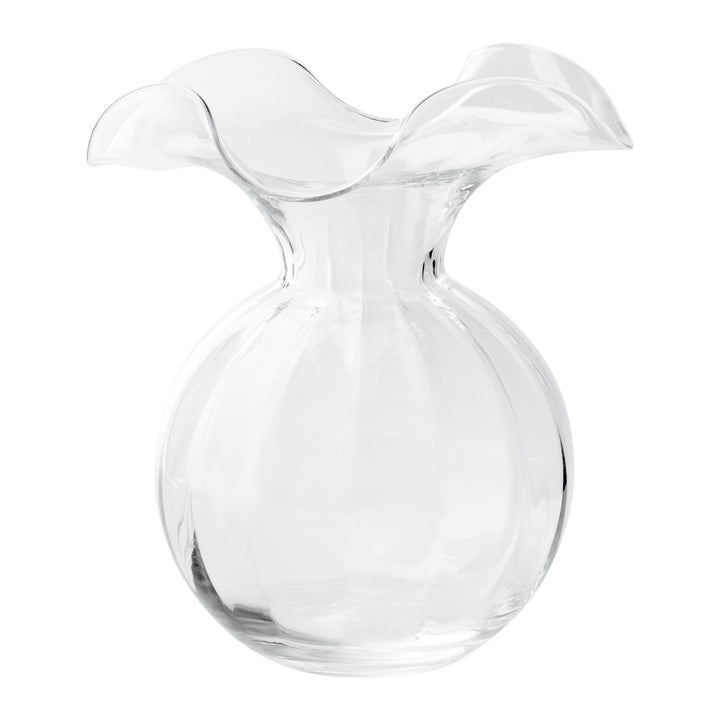 Hibiscus Glass Fluted Vase - 3 Available Sizes