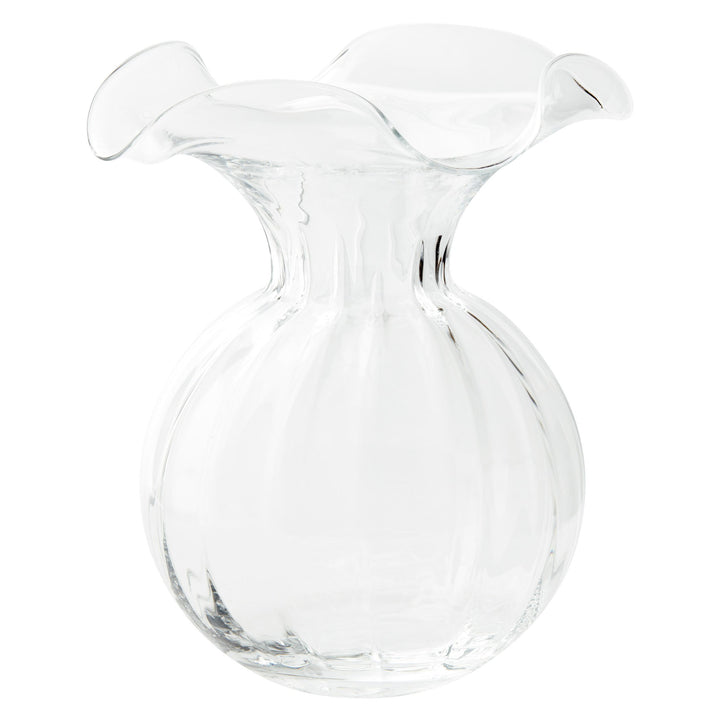 Hibiscus Glass Fluted Vase - 3 Available Sizes