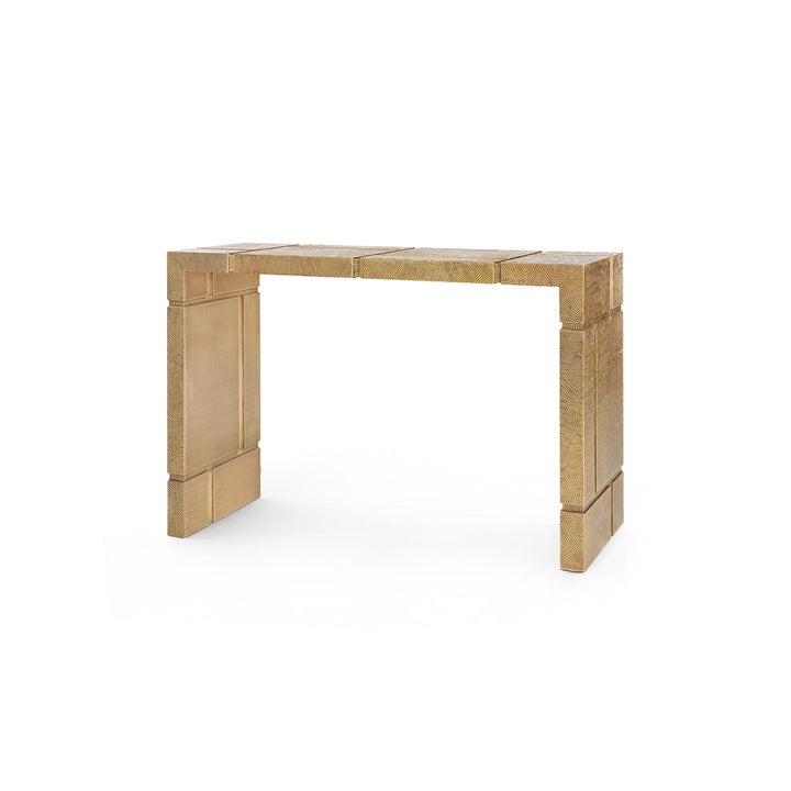 Hollis Console Table - In Antique Brass
