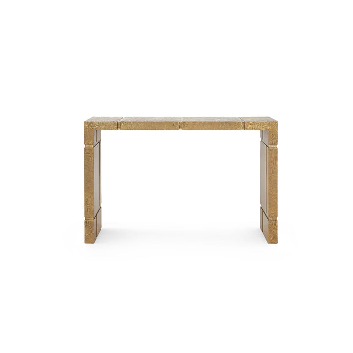 Hollis Console Table - In Antique Brass