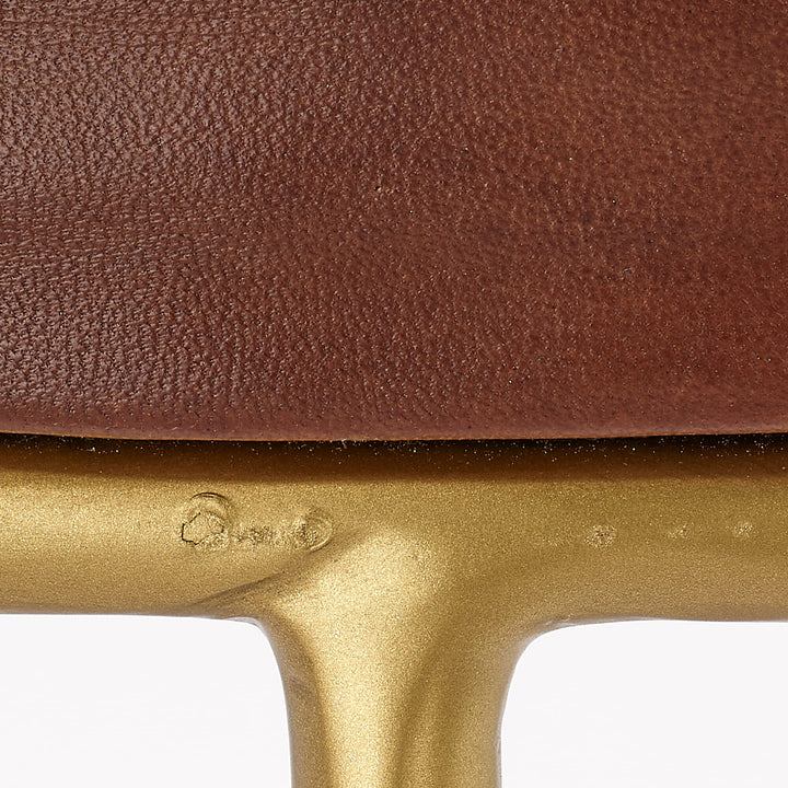 Henry Round Leather Counter Stool - Available in 2 Colors