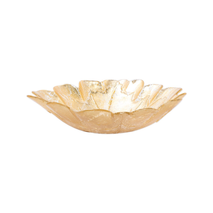 Moon Glass Leaf Medium Bowl
